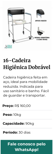 Cadeira Higiênica Dobrável