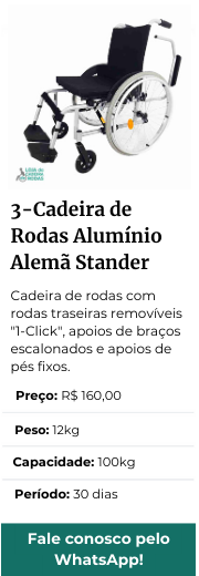 Cadeira de Rodas Alumínio Alemã Stander