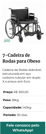 Cadeira de Rodas para Obeso