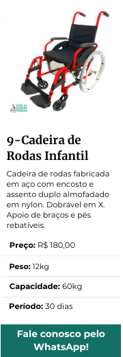 Cadeira de Rodas Infantil